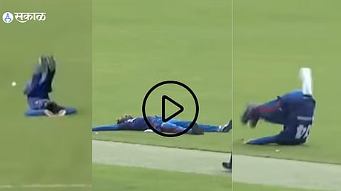 icc shared video Serbian Cricketer's Bizarre Celebration Goes Viral