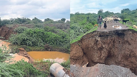 pazar talav demolished by heavy rainfall latest rain news