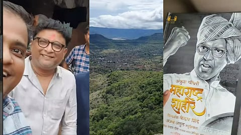 kedar shinde shared video of new marathi movie maharashtra shahir location in wai