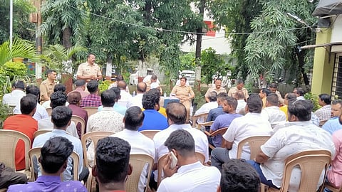 Police & Ganesh Corporation meeting