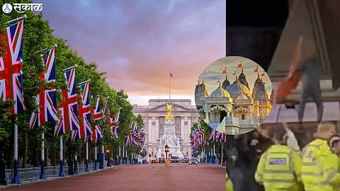 uk condemns vandalism of hindu temple in leicester britain