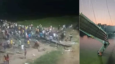 Gujrat Bridge Collapse: गुजरातमध्ये नदीत पूल कोसळल्याने आतापर्यंत 60 हून अधिक लोकांचा मृत्यू, अनेक बेपत्ता