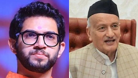  Aditya Thackeray and Bhagatsinh  Koshyari