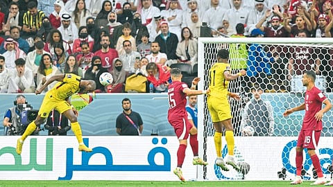 fifa world cup Enner Valencia qatar vs ecuador qat 0 2 ecu valencia goal soccer