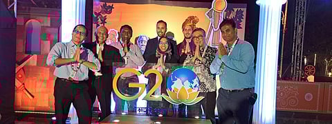 g20 summit pune Foreign visitors enjoyed the dhol tasha and other Cultural programmes  