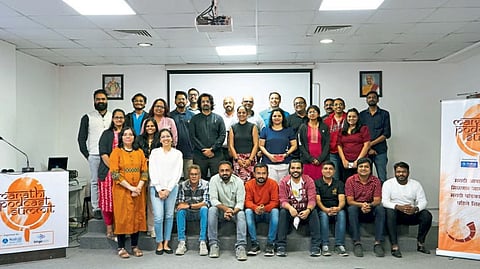 first summit of Marathi podcast producers organized by Sakal social media