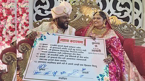 Agreement between bride and groom marriage Viral on social media