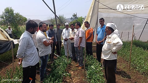 MP Godse with Farmers