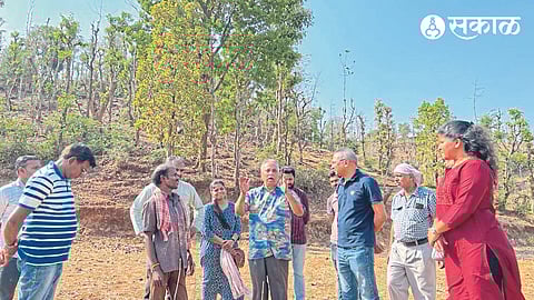 On recognition of being present at the Bhumi Poojan of the Educational Complex for the Primary School of the District Council.
