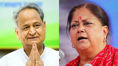 vasundhara raje slam rajasthan cm ashok gehlot over saving congress government during 2020 revolt  