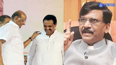 jayant patil, sanjay raut and sharad pawar 