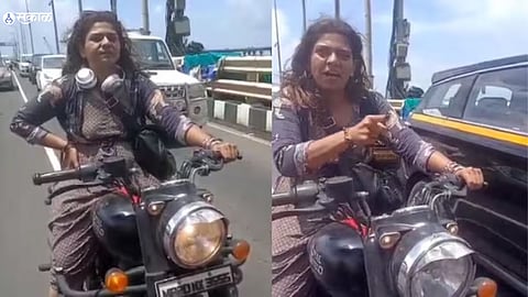 Viral Video of Mumbai Biker