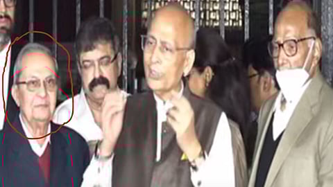 Abhishek Manu Singhvi exposed Ajit Pawar group by introducing that person in election commission hearing on ncp knp94