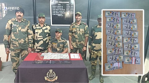 BSF troops foiled a currency smuggling attempt at international border Dist-Nadia in West Bengal