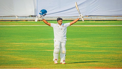 ranji trophy dhivam Dube Shams Mulani Mumbai team lead by 177 runs