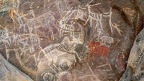 Bhima Island cave painting