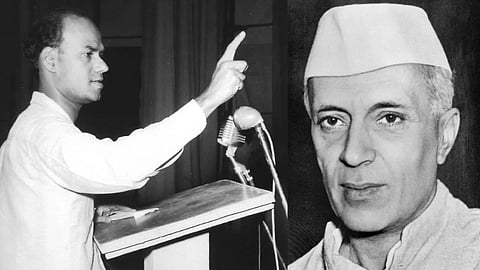Barrister Nath Pai Pandit Jawaharlal Nehru