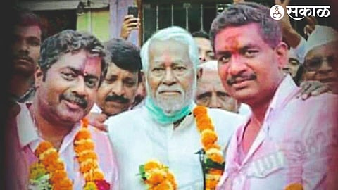 rahul aher keda aher with theif father