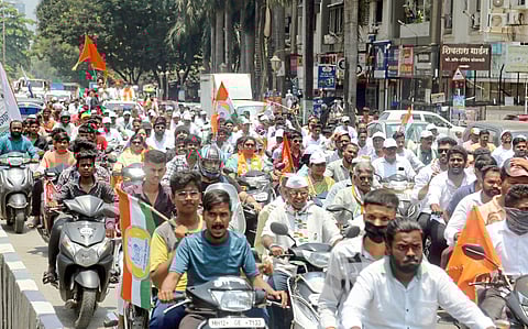 धंगेकर यांच्या प्रचारासाठी 
सुळे, कदम यांचा ‘रोड शो’