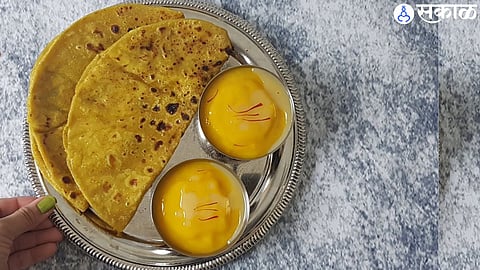 mango juice and puranpoli 