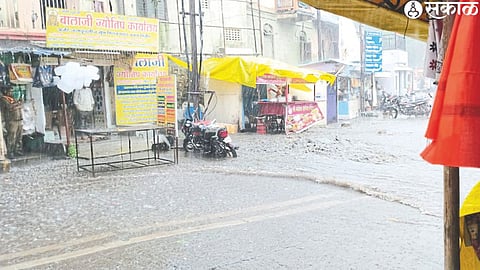 Over plowed drains due to heavy rains.