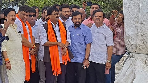 Shivaji Maharaj Statue Collapse Shiv Sena leader Sanjay Raut