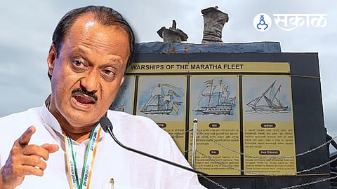 Chhatrapati Shivaji Maharaj Statue Collapse Ajit Pawar