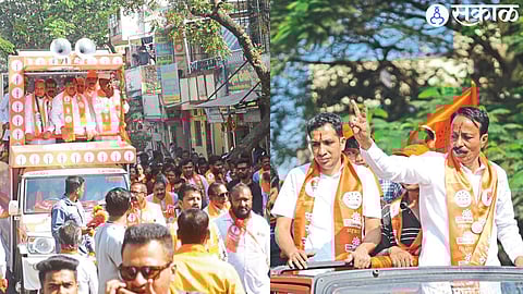 sudhakar badgujar and Dashrath Patil campaign rally