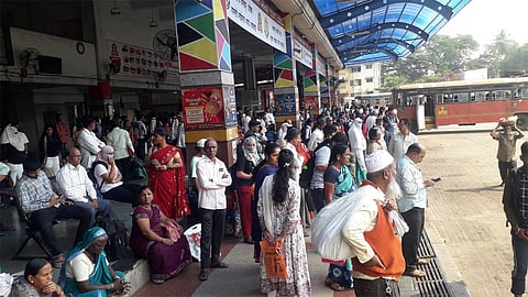 Satara Bus Stand passengers
