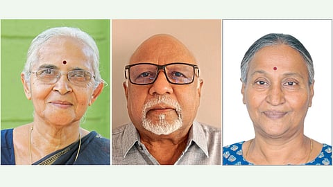 dr. mangal shaha, dr. ashok dayalchand and renu gavaskar