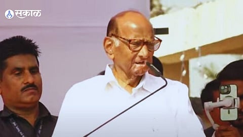 Sharad Pawar in Markadwadi 