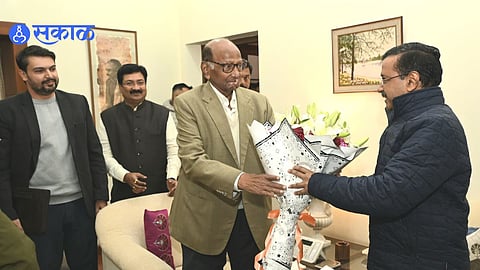 Sharad Pawar_Arvind Kejriwal Meeting