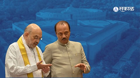 Amit Shaha and Ajit Pawar 