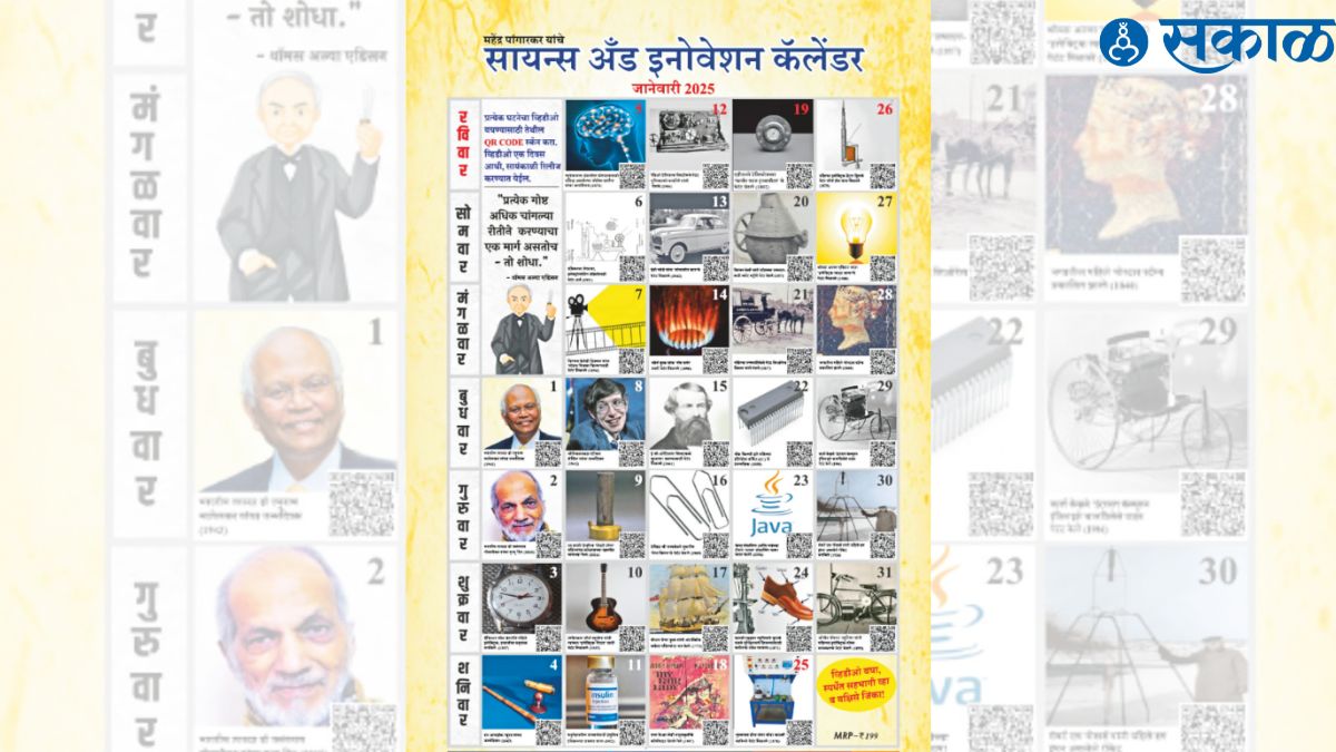 Science Innovation Calendar created by Pangarkar Father-Son.