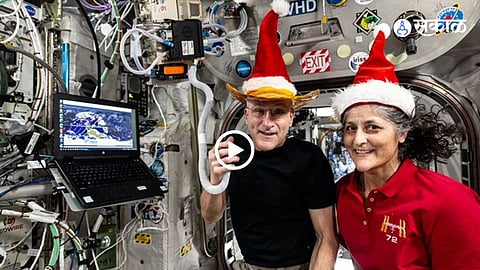 sunita williams christmas celebration video from international space station crew celebrates holiday season special meals connecting with loved ones
