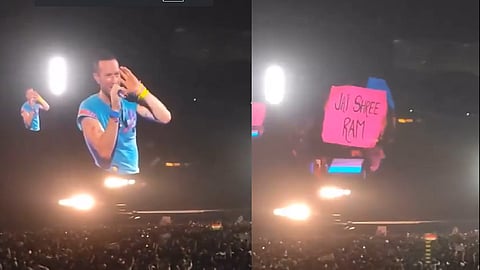 Coldplay Concert : जय श्री राम! कोल्ड प्लेच्या कॉन्सर्टमध्ये ख्रिस मार्टिनने जिंकलं मन, चाहत्यांशी हिंदीत बोलला