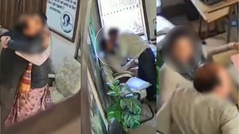 मुख्याध्यापकाचे शिक्षेकेसोबत शाळेतच अश्लील चाळे, गावकऱ्यांनी CCTV लावून केला भंडाफोड; VIDEO व्हायरल होताच कारवाई