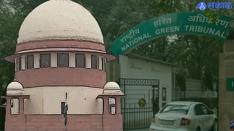 The complaint filed against Mahavitaran in the Green Tribunal for alleged environmental law violations in the Zhadani land deal.