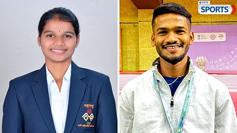 Gajanan Shengal and Sampada More captain, Maharashtra kho-kho squad