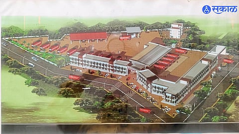 Nilesh Lanke performing the groundbreaking ceremony for the new Parner bus stand, with Rs 2.66 Crore funding approved for the project."