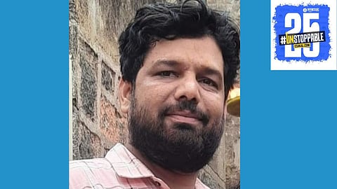 Scene of the fatal accident near Lonand, where a youth from Malgaon tragically lost his life, and the driver fled the scene."