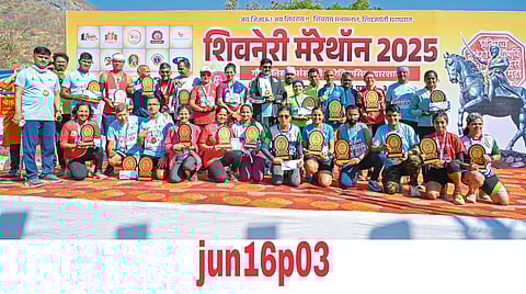 शिवनेरी मॅरेथॉनमध्ये चार हजार धावपटूंचा सहभाग