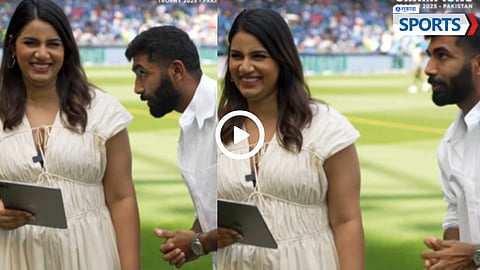 Jasprit Bumrah - Sanjana | India vs Pakistan | Champions Trophy 2025
