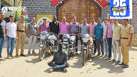 "City Police arrest the suspect involved in a two-wheeler theft case, recovering the stolen vehicle."