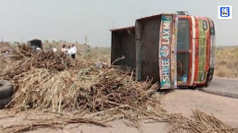 Sugarcane workers truck accident