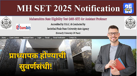 MH SET 2025 Notification Released