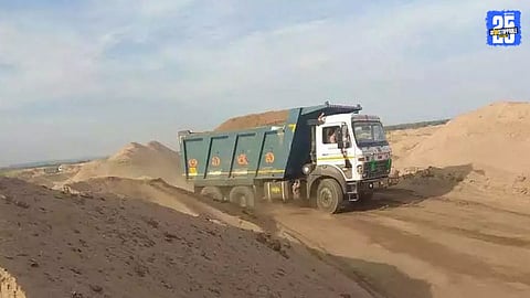 Sangola police seize illegal sand materials worth ₹3.07 lakh during crackdown on unauthorized transport.