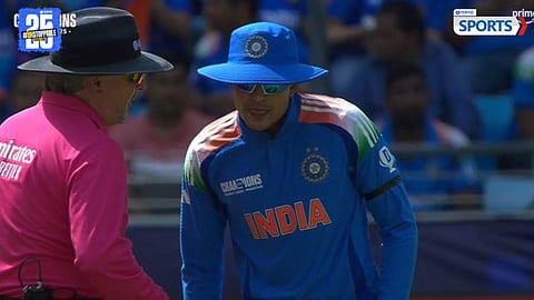 Shubman Gill warn by umpires