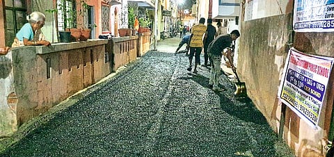 रामनगर येथील खडतर रस्त्यांचा प्रवास झाला सुखकर
रामनगर येथील रस्त्यांचे काम पूर्ण