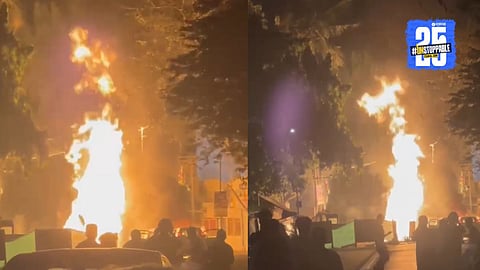 Mumbai Gas Leak : मुंबईत गॅस पाईपलाईन लीक होऊन आगीचा भडका, गाड्या जळाल्या; तिघे होरपळले